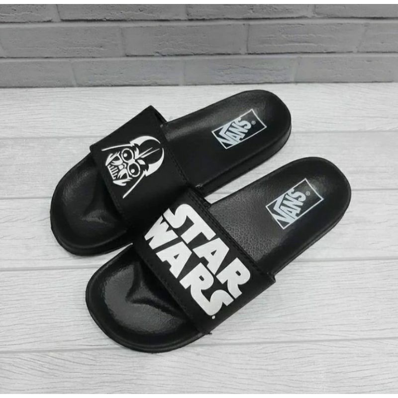 Sandal Slide Unisex Sandal Vans x STAR WARS Full Black-1