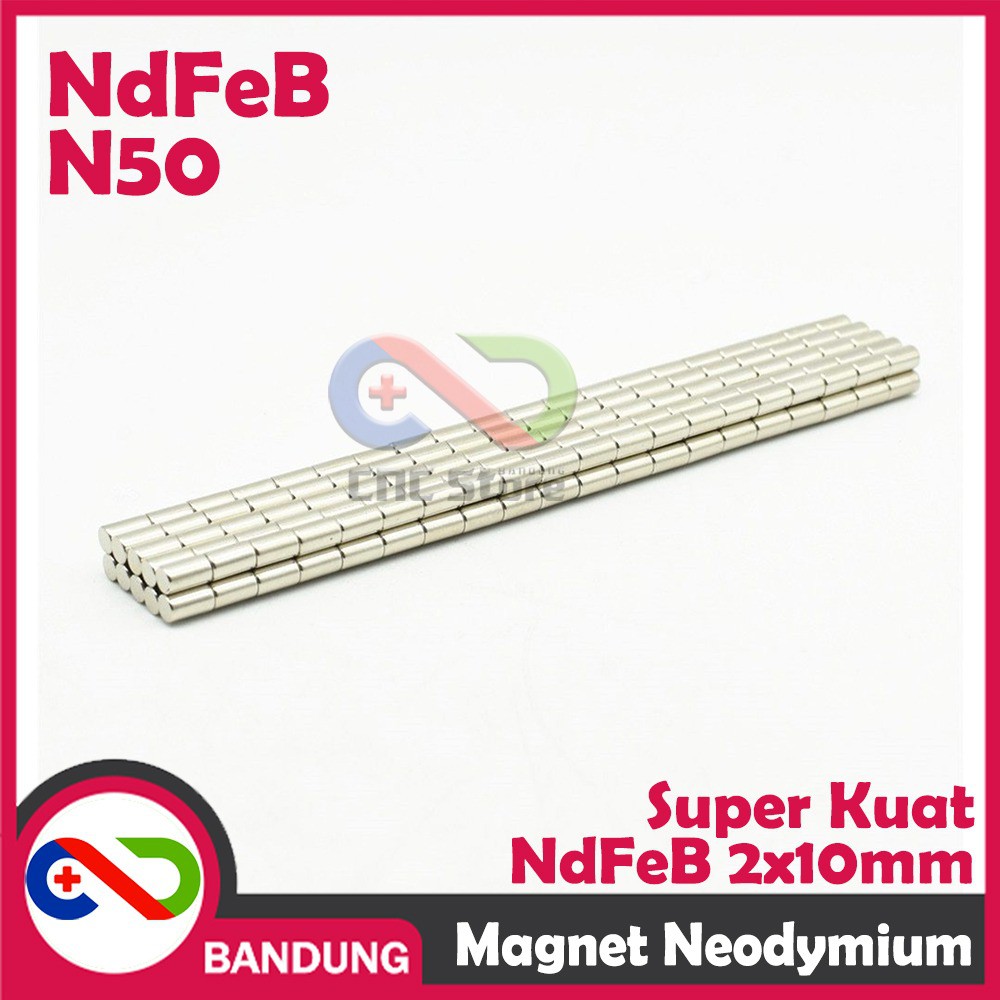 MAGNET NEODYMIUM NDFEB BULAT PERMANEN 2X10MM