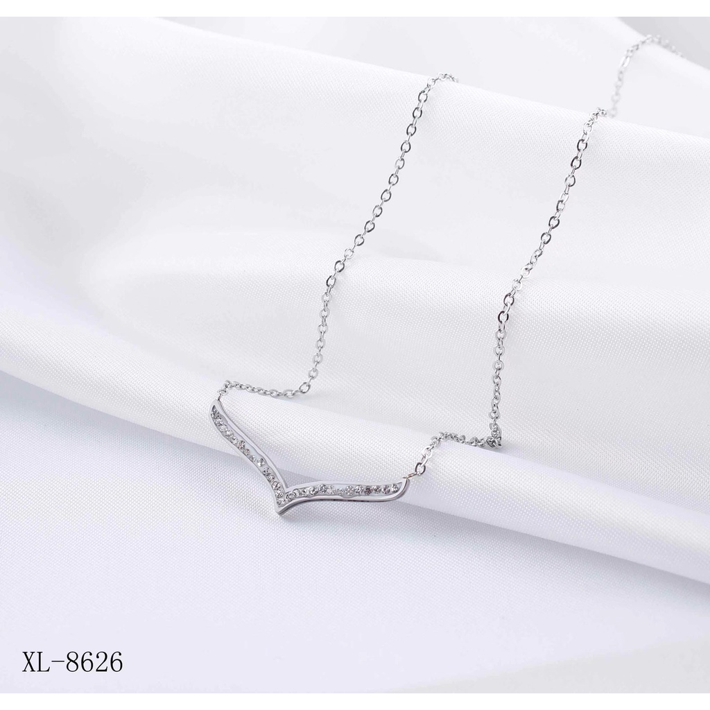 Kalung Titanium Permata Perhiasan Fashion 8626