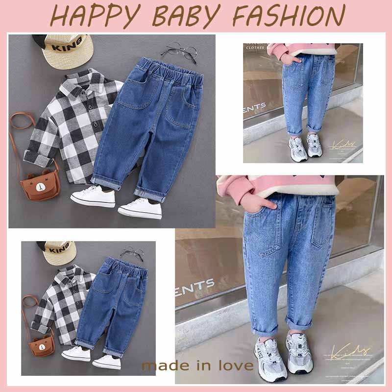 【Happy Baby】1-6 Tahun Celana Jeans Cewek Kekinian / Celana Anak CK07-13