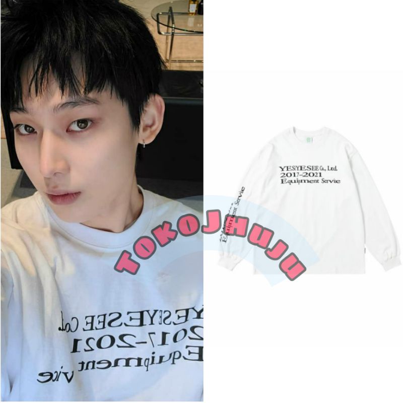 Basic Sweater Enhypen Sunoo style Yes Equipment Service sablon depan + Tangan kanan