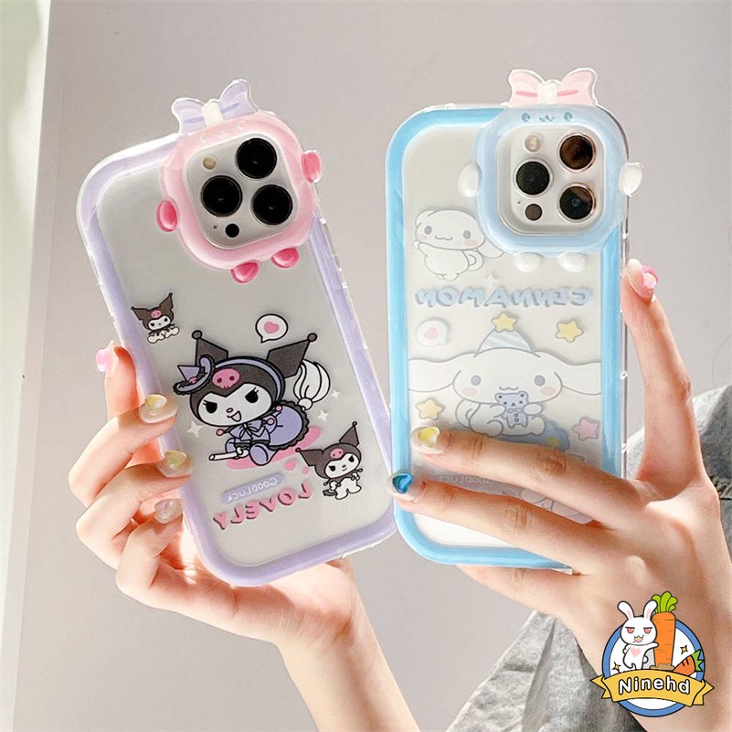 Soft Case Pelindung Lensa Glossy Bumper 3D Untuk iPhone 14 13 12 11 Pro Max X Xr Xs Max 7 8 6 6s Plus SE 2020