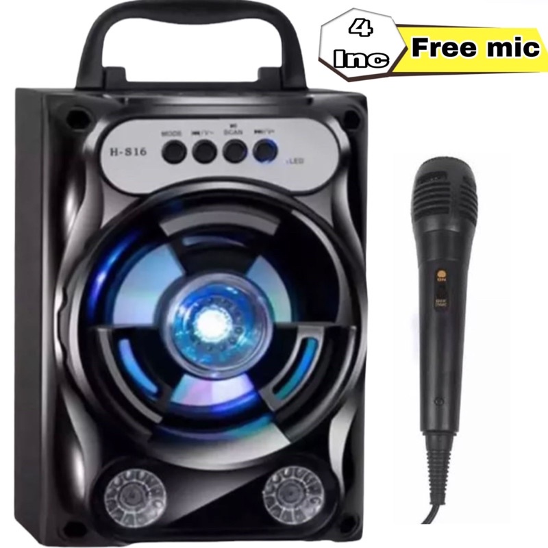 (COD) Speaker Bluetooth Portable HF 339 free microphone / Speaker Karoke MIC (bisa bayar ditempat)