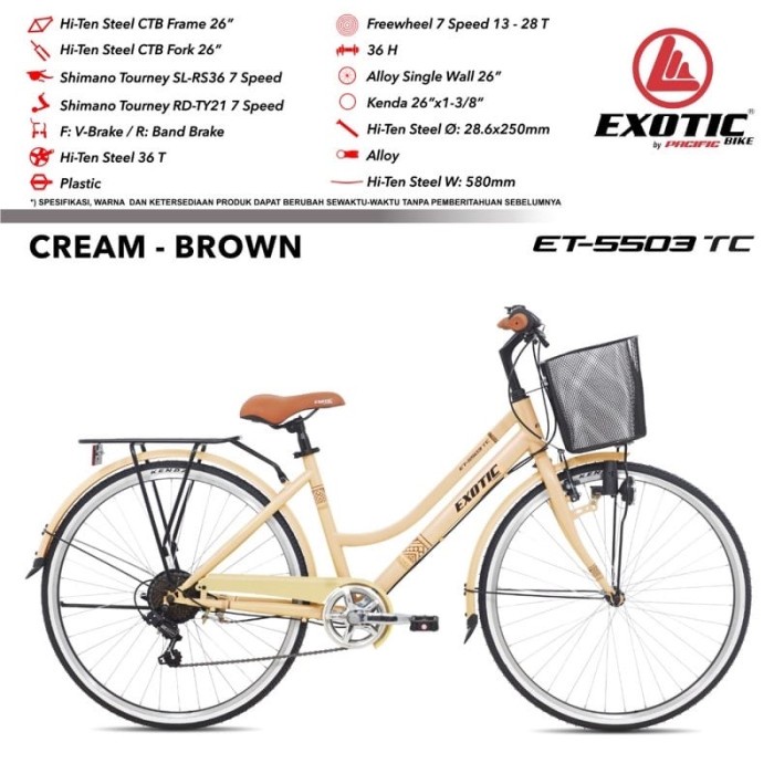 Frame Sepeda Mini City Bike 26" Exotic Et-5503
