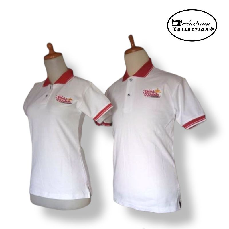 Kaos polo Cuztom bordir logo