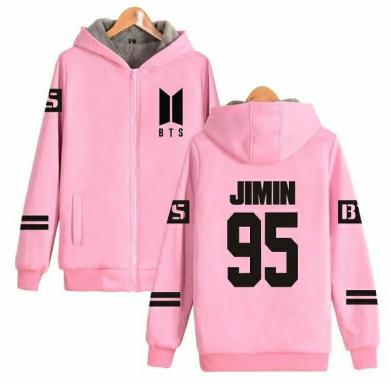 S - XXXXXL(6XL) Jaket SUGA J-HOPE Hoodie JIMIN V RAP ZIPPER KPOP NAMA MEMBER BIGSIZE JUMBO JAKET PRIA WANITA