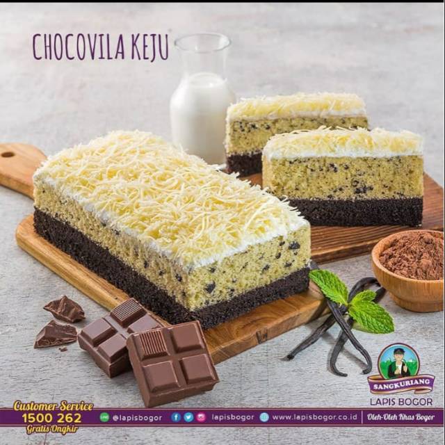 

Lapis Bogor Sangkuriang Chocovila Keju