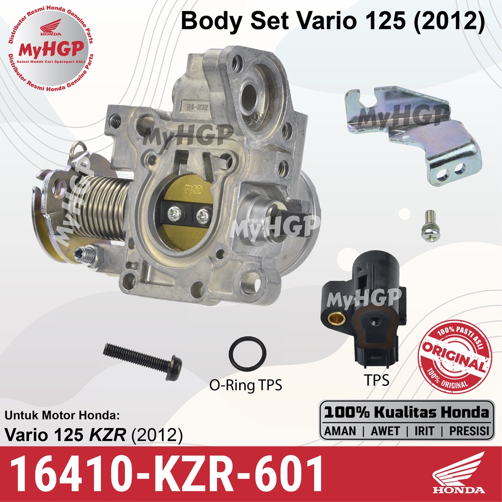 16410-KZR-601 Body Set + TPS Honda Vario 125 Old 2012 & 2013 Non / ISS 16410KZR601  16410 KZR 601 Bo