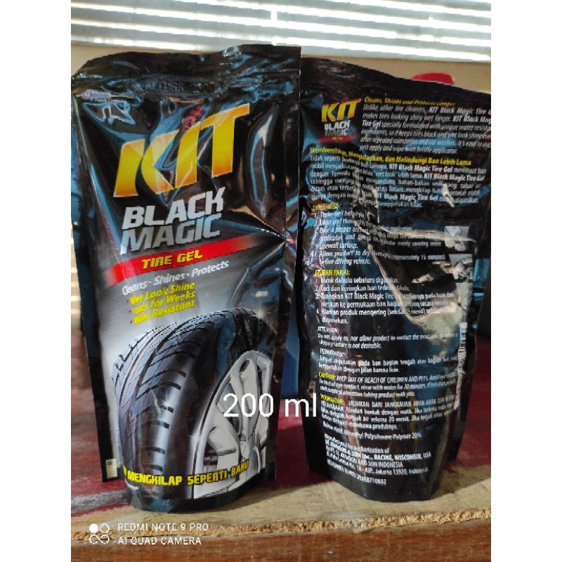 kit black pengkilap ban motor dan mobil 200 ml