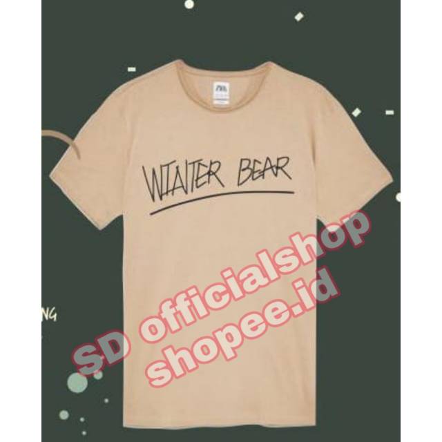 (bayar ditempat) kaos kpop BTS BT21 WINTER BEAR KIM TAEHYUNG