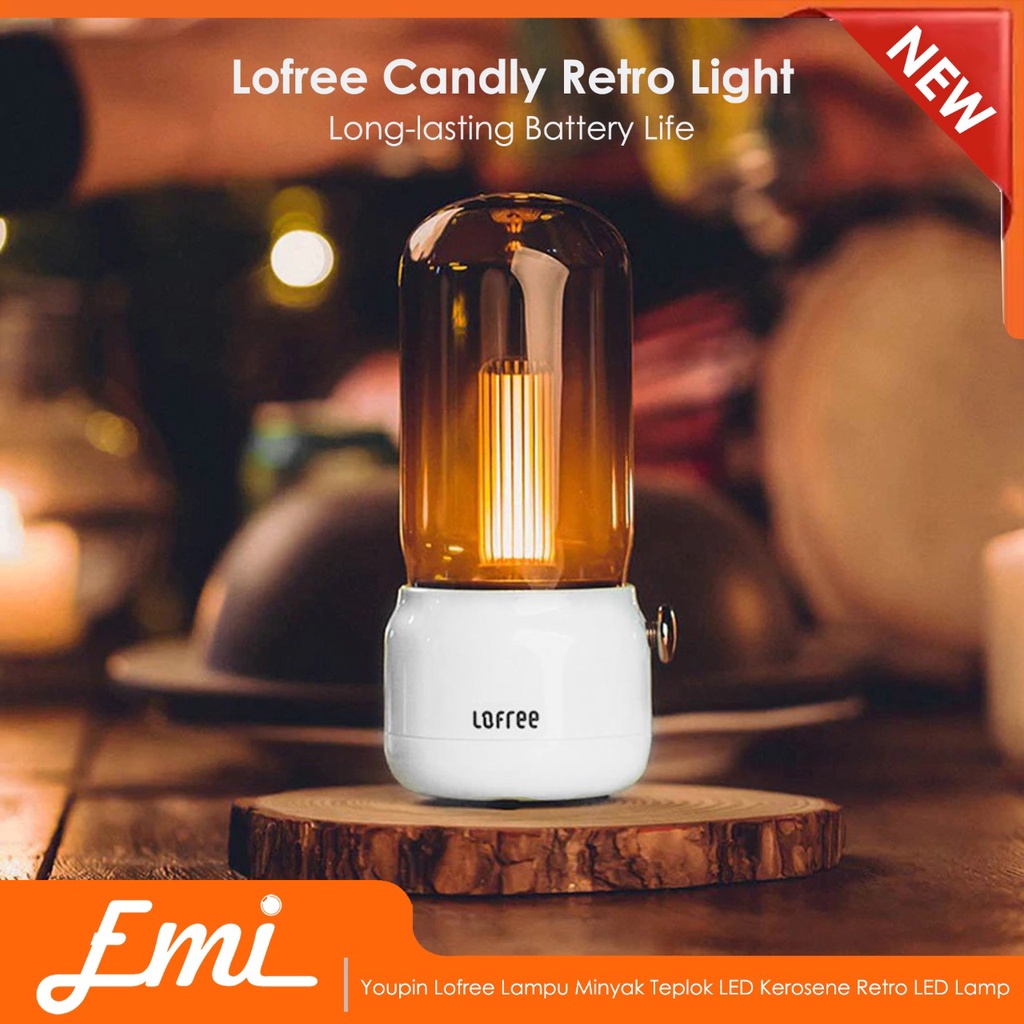 Youpin Lofree Lampu Minyak Teplok LED Kerosene Retro LED Lamp - EP502