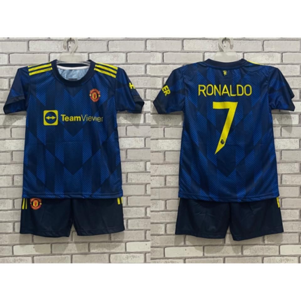 MU07 - Jersey Bola MANCHESTER UNITED Home Ronaldo / Kaos Sepak Bola Anak / MU Kids Sport