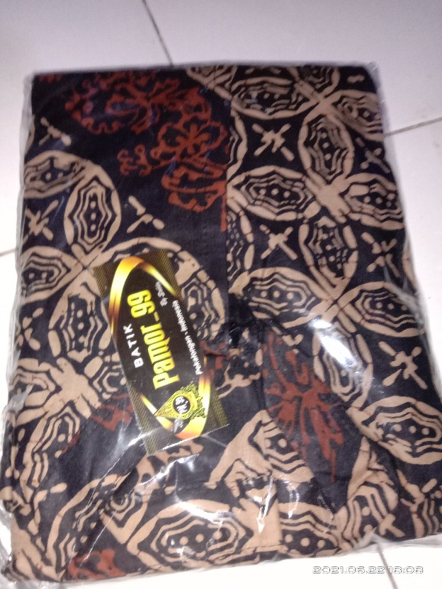 Gamis Batik Modern Murah Katun Halus Kombinasi Truntum, Ori Batik Aksara Pekalongan Big Size Jumbo
