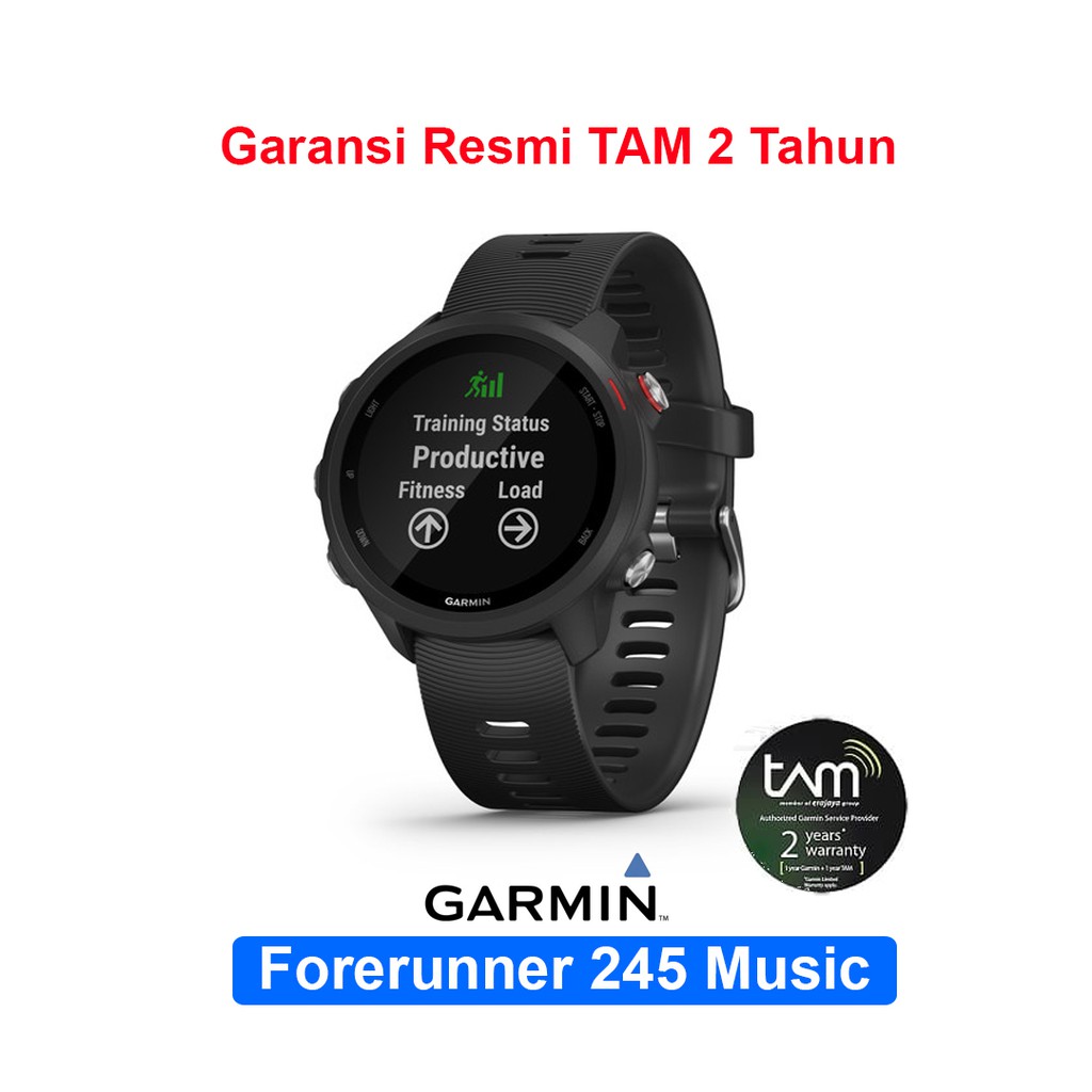 GARMIN Forerunner 245 Music Smart Watch Resmi TAM Original