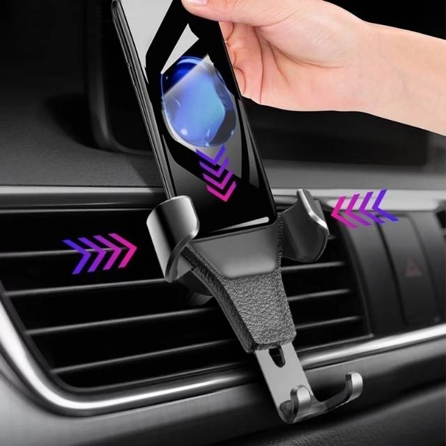 Car Holder Smartphone Ac Mobil Model Jepit Universal Gravity Air Vent Car Mount