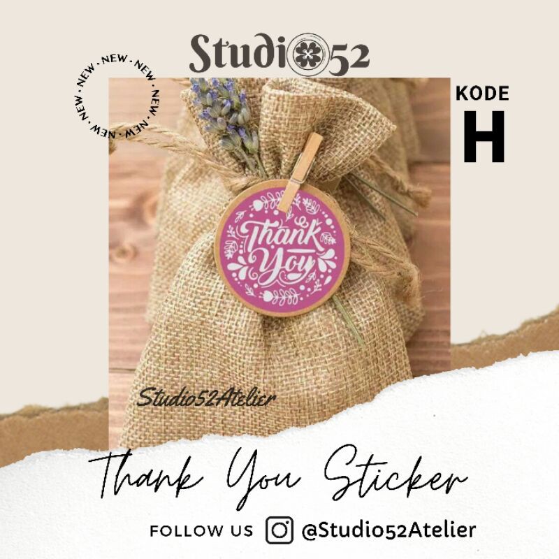

Sticker Thank You Stiker Terima Kasih Stiker Thankyou Pink Stiker Online Shop Sticker Pink