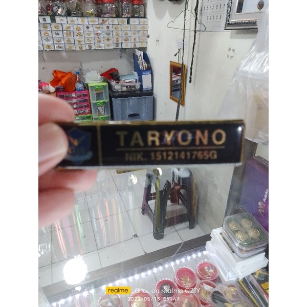 

Name Tag Stainles resin