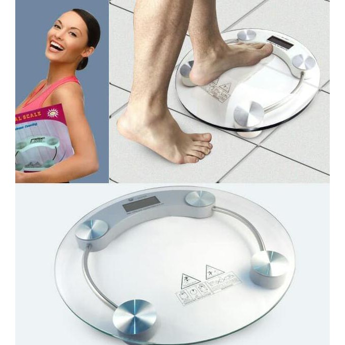 Timbangan Badan Digital Transparan