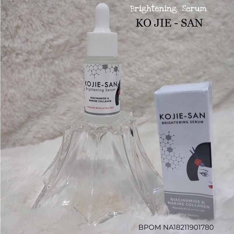 ✨ AKU MURAH ✨Kojie-San Brightening Serum 25ml / Niacinamide &amp; Marine Collagen