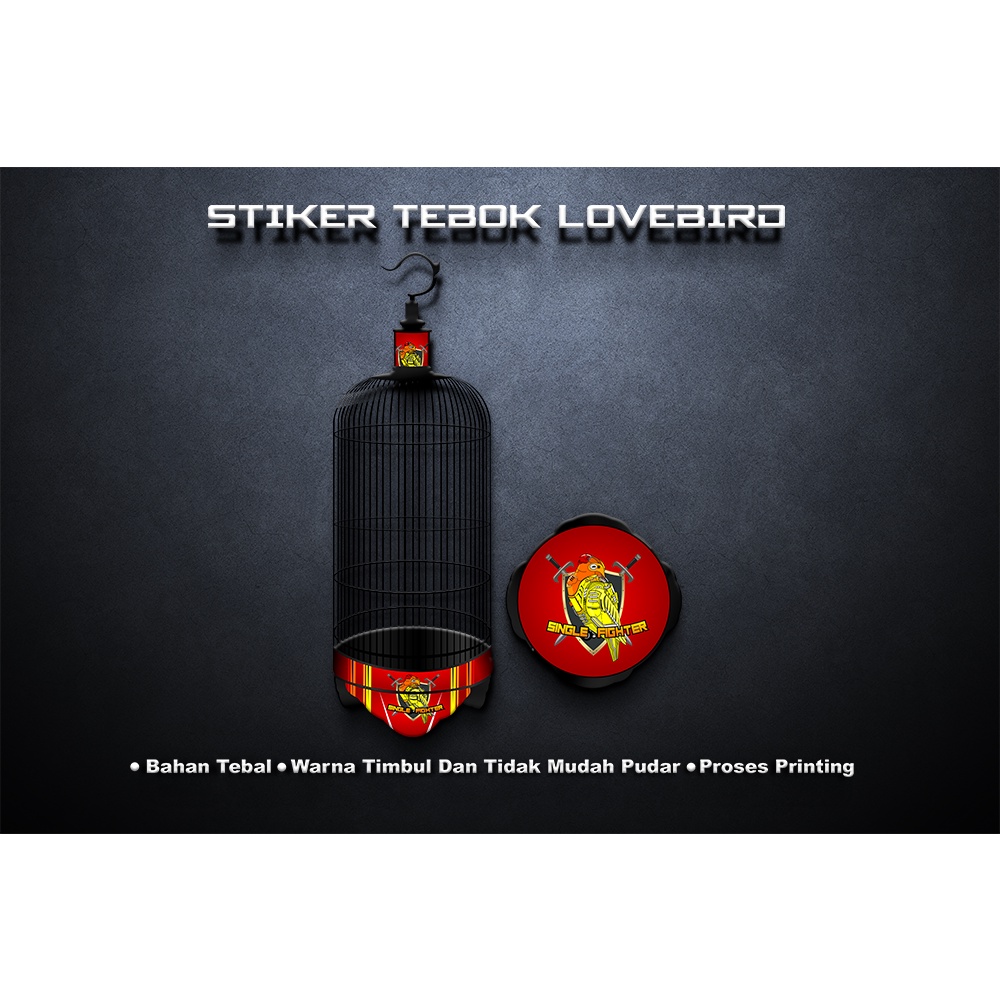 STIKER TEBOK LOVEBIRD MURAH