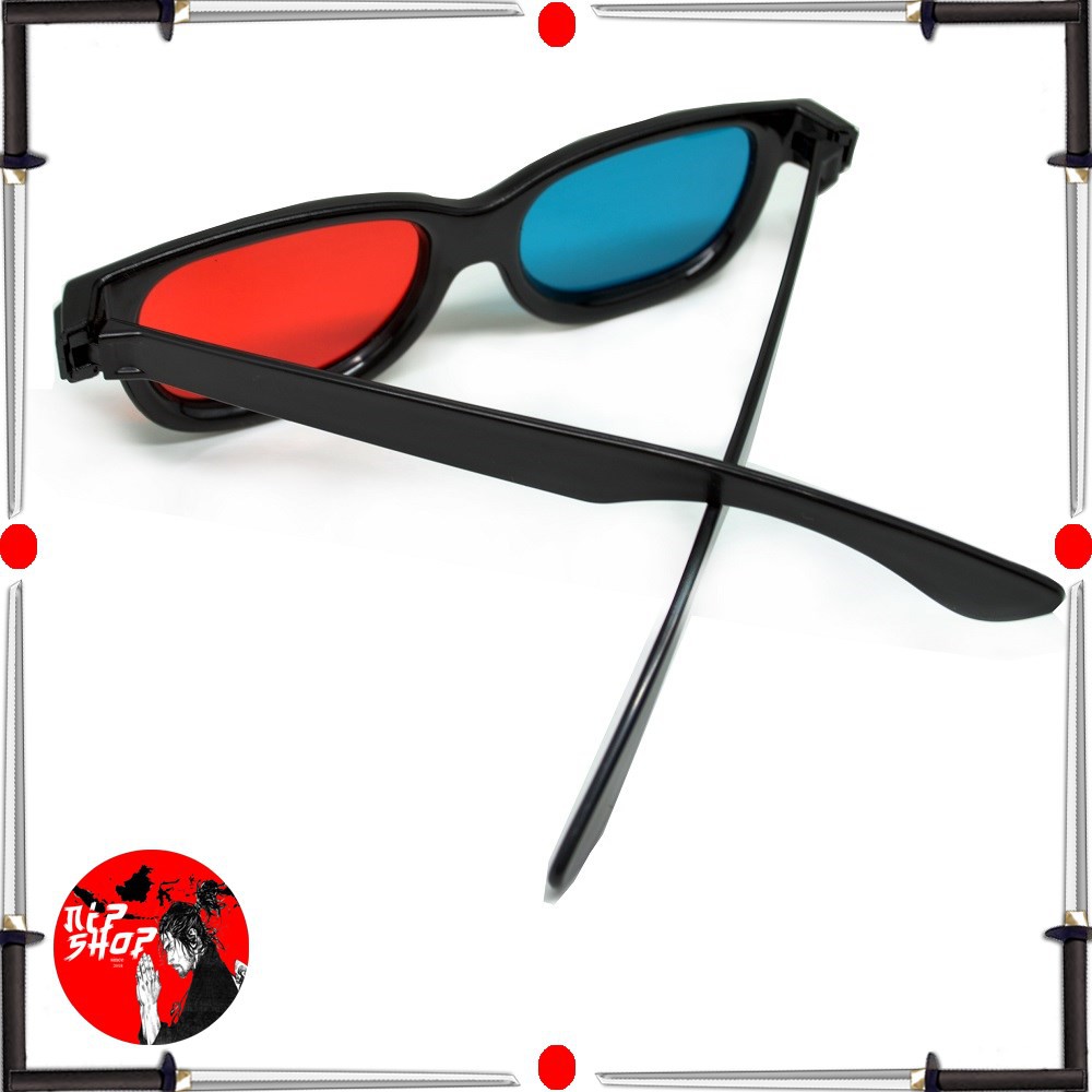 3D Glasses Plastic Frame / Kacamata 3D Black