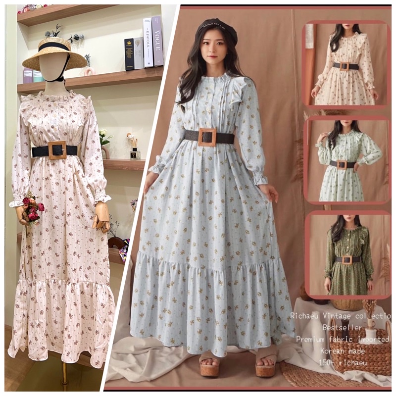 DRESS IMPORT VINTAGE YUNA FASHION FREE BELT