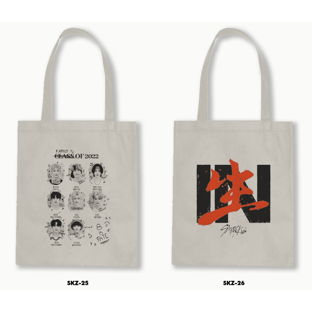 TOTE BAG BLACU - STRAY KIDS 2