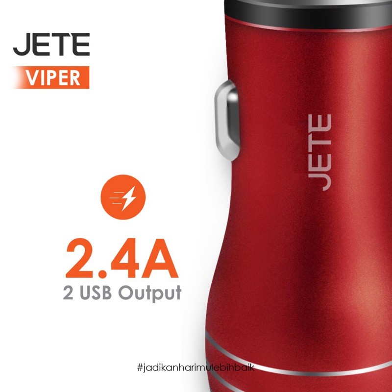 Car Charger / CAS Mobil Jete Viper Series 2.4A Smart iQ Metal