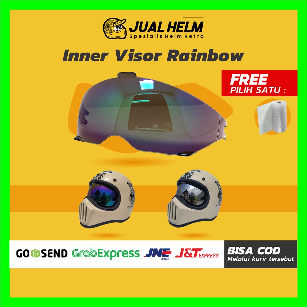 Visor Helm Cakil ( Inner Visor Cakil/Helm Vespa / Helm Retro / Helm Bogo )