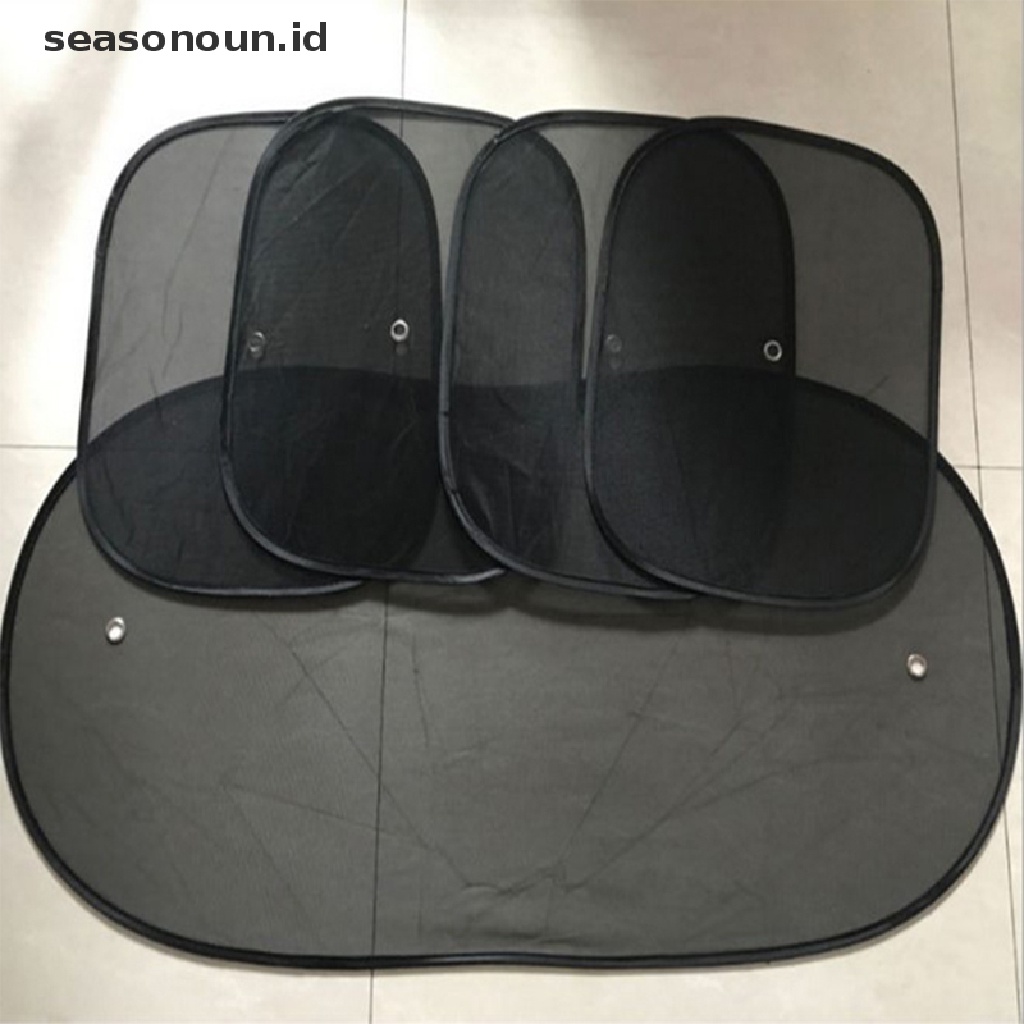 2 Pcs Tirai Jendela Samping Mobil Bahan Mesh