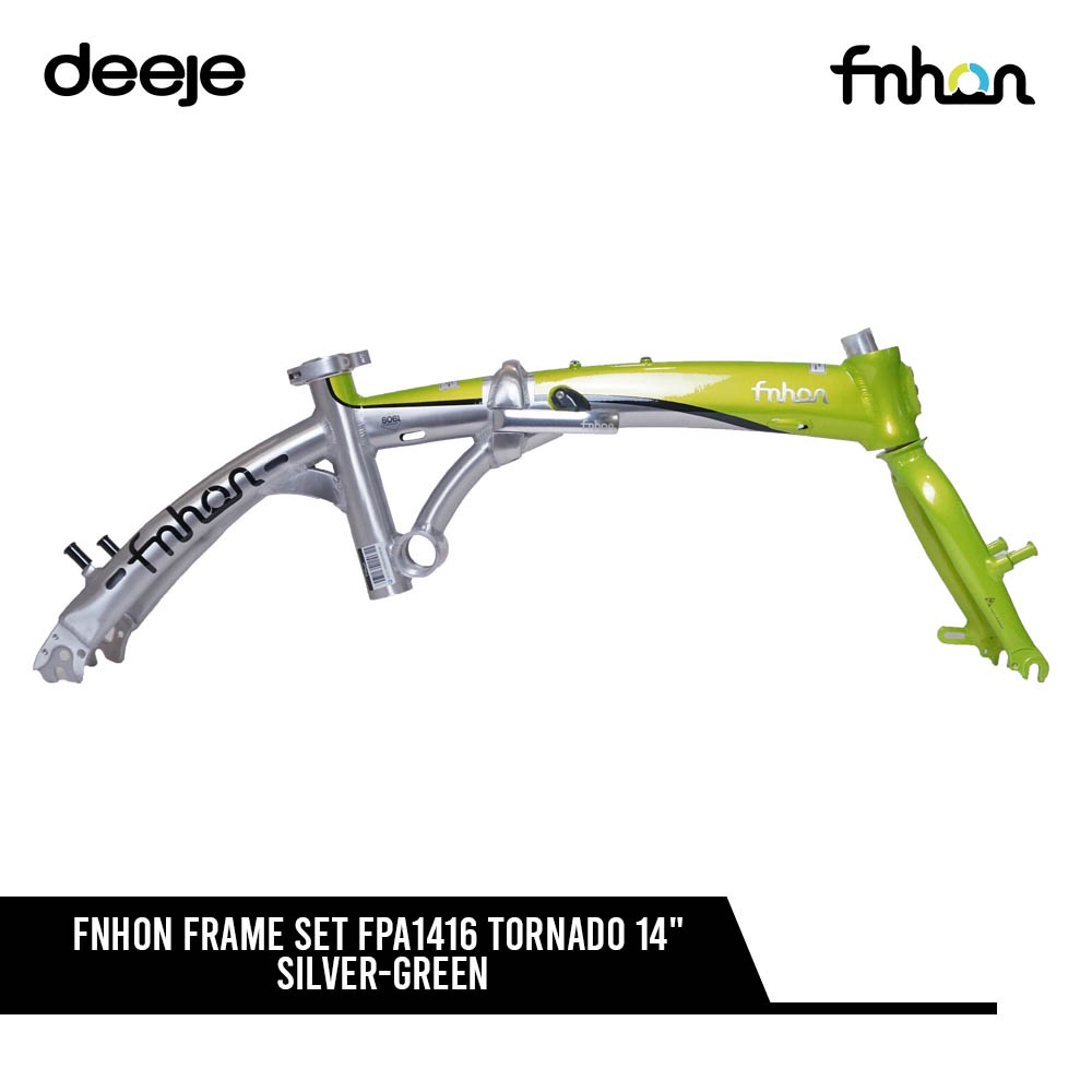 FNHON FRAME SET FPA1416 TORNADO 14" SILVER-GREEN