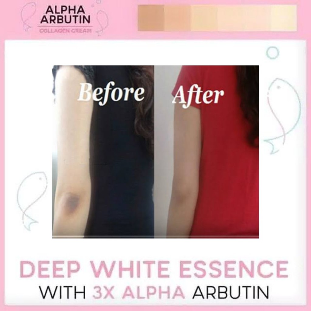 ALPHA ARBUTIN 3 PLUS COLLAGEN DEEP ESSENCE WHITENING CREAM JUMBO BPOM/CREAM PEMUTIH COLLAGEN 100ml