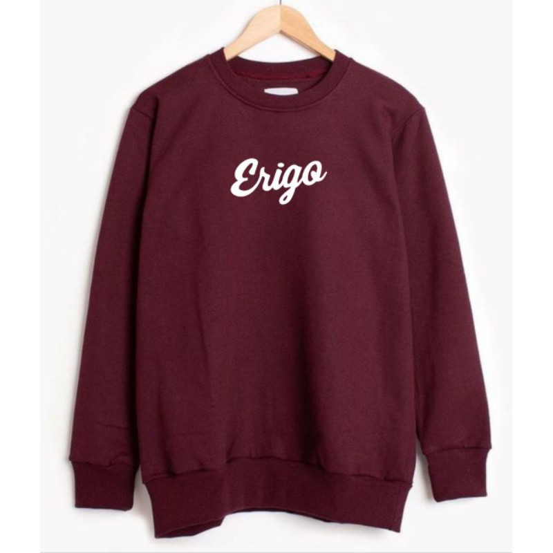 Erigo Sweatshirt College Maroon Crewneck Erigo