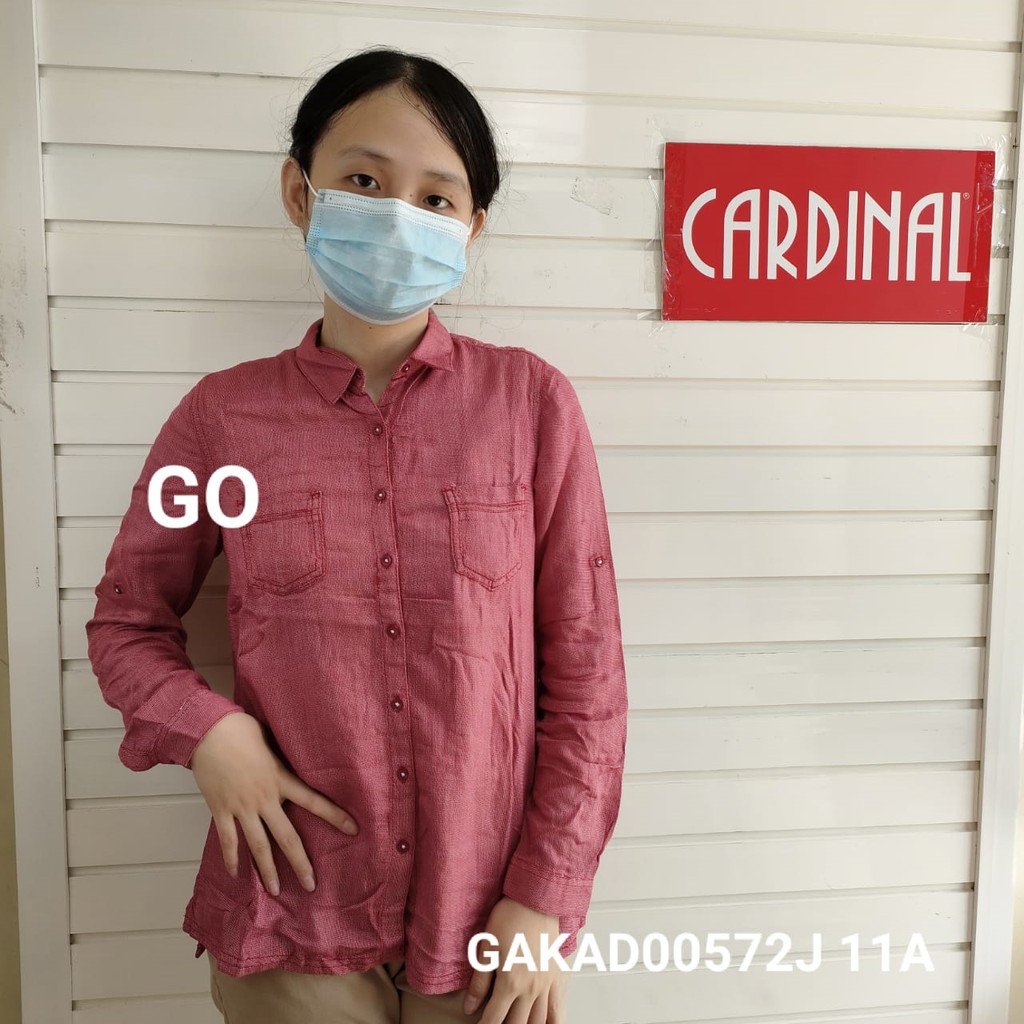 BB CARDINAL CC Kemeja, Atasan, Hem Lengan Panjang Wanita