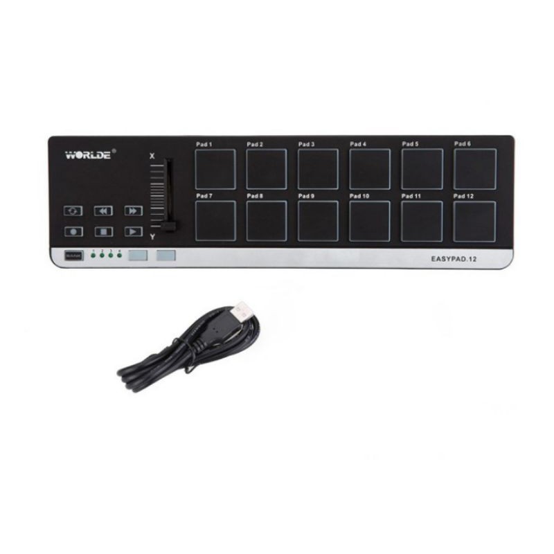 Drum pad elektrik portable worlde easypad 12 murah midi controller  musik