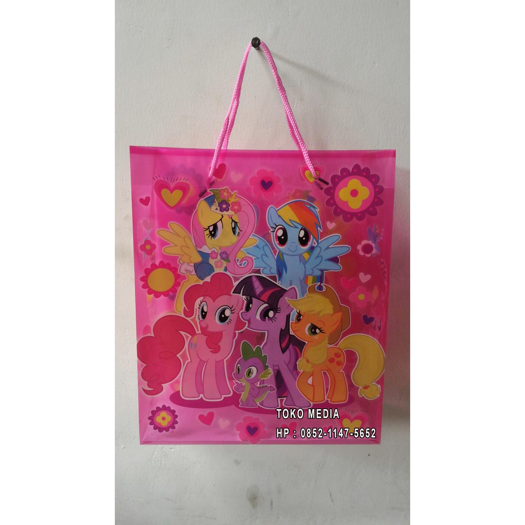 

Tas Tenteng Plastik Goodie Bag Souvenir Ulang Tahun MY LITTLE PONY
