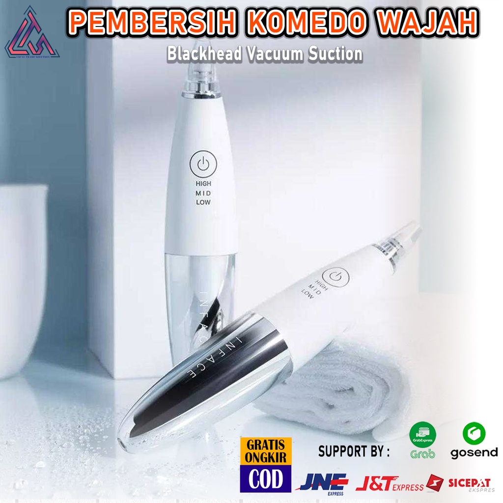 Pembersih Wajah Vacum Penyedot Komedo Elektrik Facial Blackhead Remover Vacuum Suction