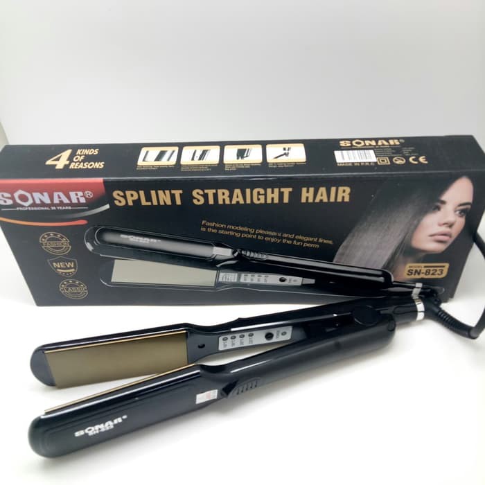 Alat Pelurus Catokan Catok Rambut Sonar SN 823 SN823 SN-823 Splint Straight Hair Plat Lurus Salon