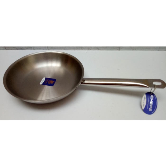 PROMO BISA COD TEFLON ANTI LENGKET BIMA FRYING PAN STAINLESS BIMACHEFS 24 CM / WAJAN / FRY PAN BP190