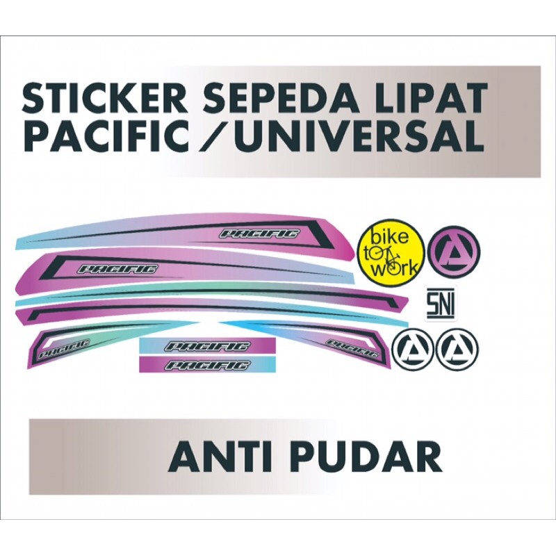 STICKER SEPEDA PACIFIC GRADASI