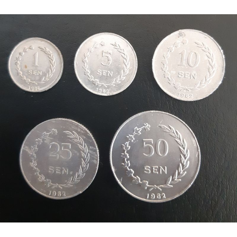 koin kuno 1 set koin Irian Barat 1962