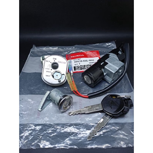 Kunci Kontak Set Honda Supra X 125 Karbu AHM KVL.