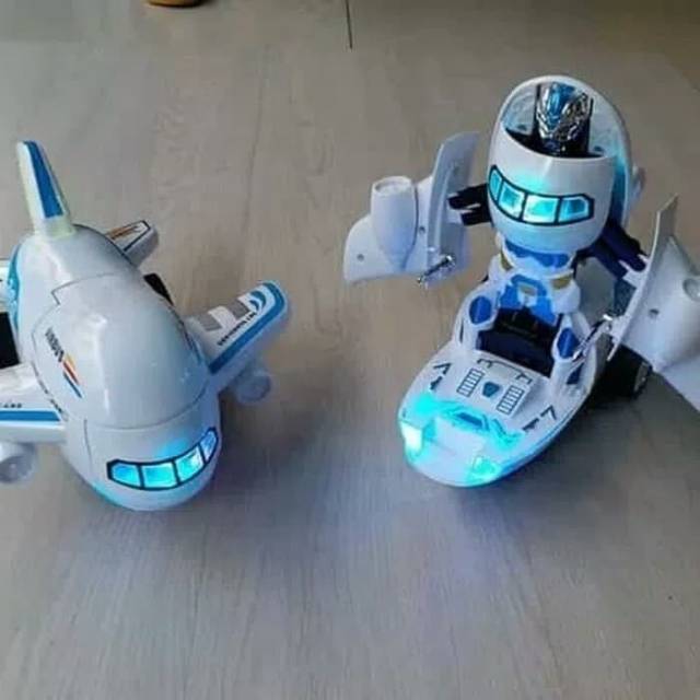 Pesawat jadi robot Airbus Mainan anak