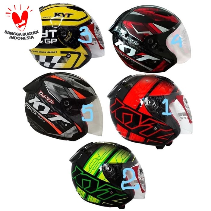 Terlaris Helm KYT DJ Maru Motif motor gp Berkualitas
