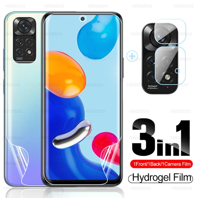 Pelindung Layar Redmi Note 11 Redmi Note 11 Pro Redmi Note 11 Pro 5G Berbahan hydrogel Paket 3 in 1