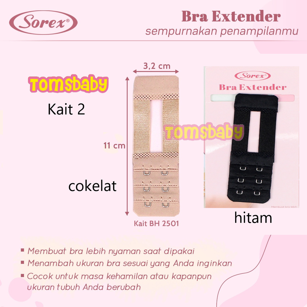 SOREX 1pcs Tali Sambungan Bra Kait 2