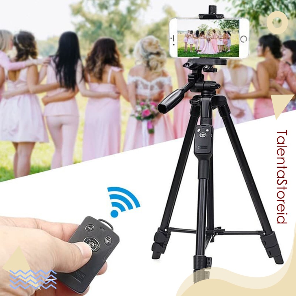 Tongsis Tripod 2 in 1 Yunteng VCT-5208 Remote Shutter Bluetooth