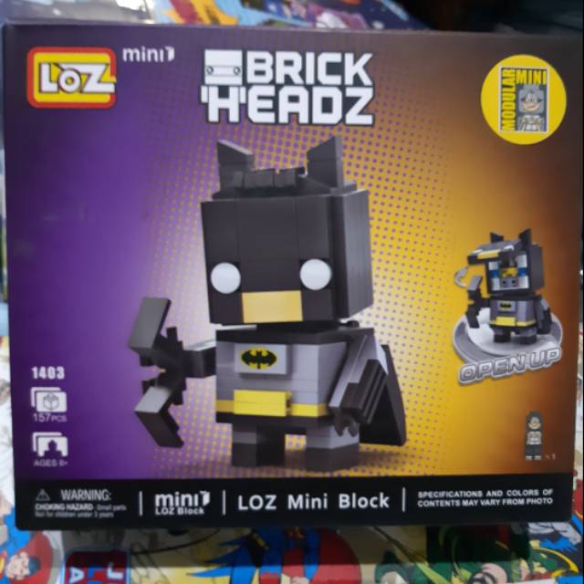 Loz Mini Brick headz batman 1403