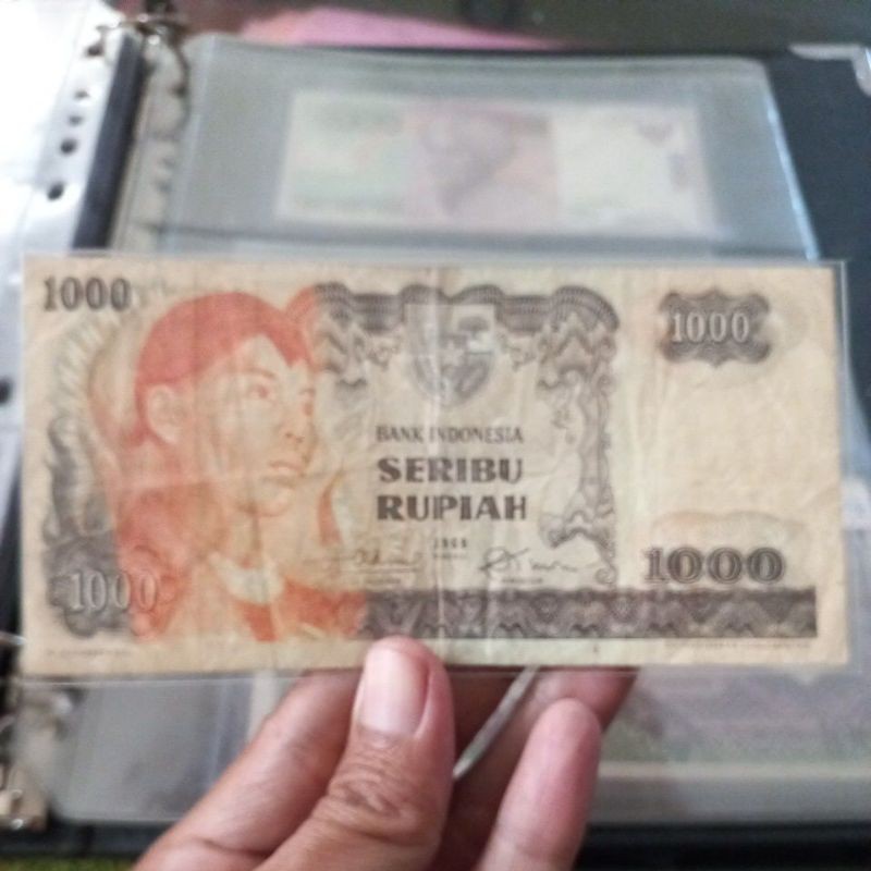 1000 Rupiah Seri Sudirman 1968 No Seri Pengganti X