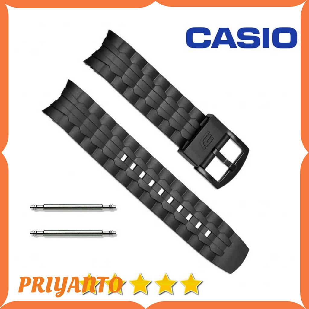 Strap Tali Jam Tangan Casio Edifance Ef-550 EF 550 Original Oem Free pen